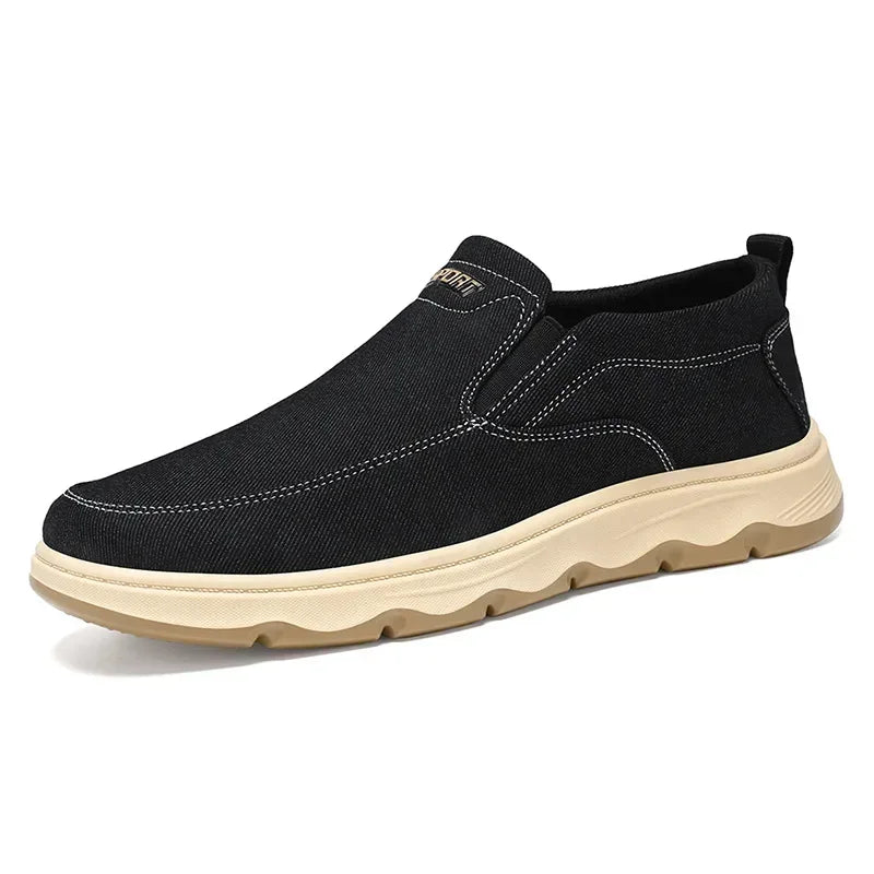 Men's Casual Slip-On Loafers in Canvas for Autumn 2025