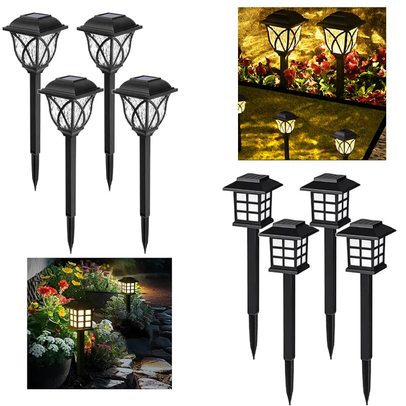 Solar Powered Garden Lanterns for Outdoor Pathway Lighting