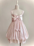 Y2K Vintage Two Piece Dress with Lace Cardigan for Juniors
