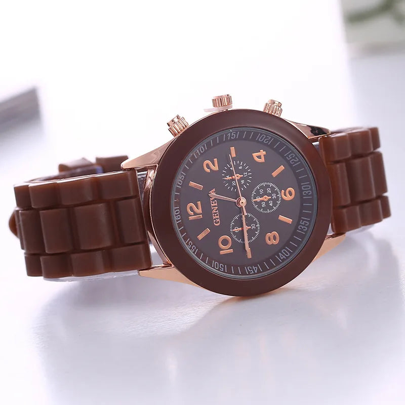 Luxury Silicone Strap Quartz Watch for Women by MALEY LifeStyle