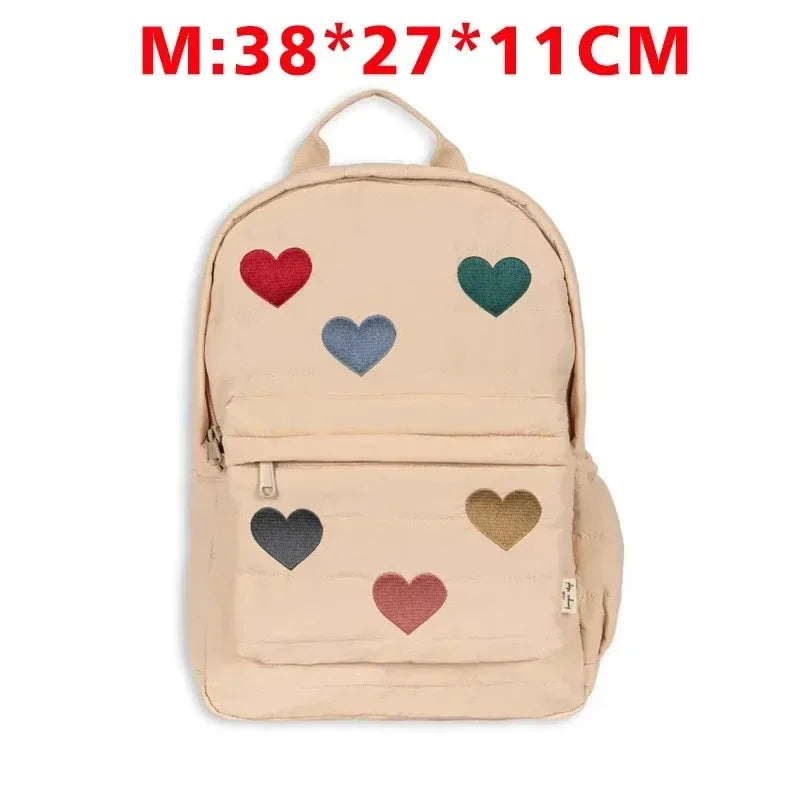 Cute Cartoon Cotton Kids Backpack for Ages 4-6