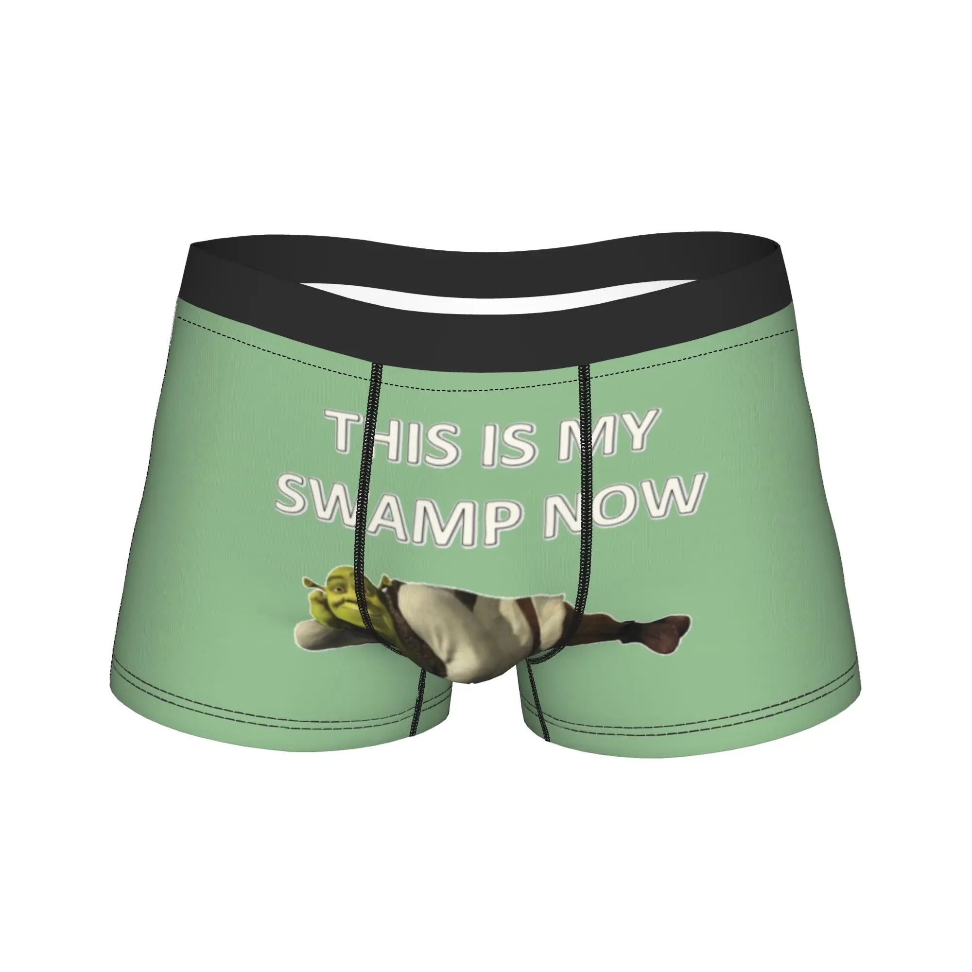 Humor Boxer Shorts for Men Cartoon Breathable Polyester M-XXL