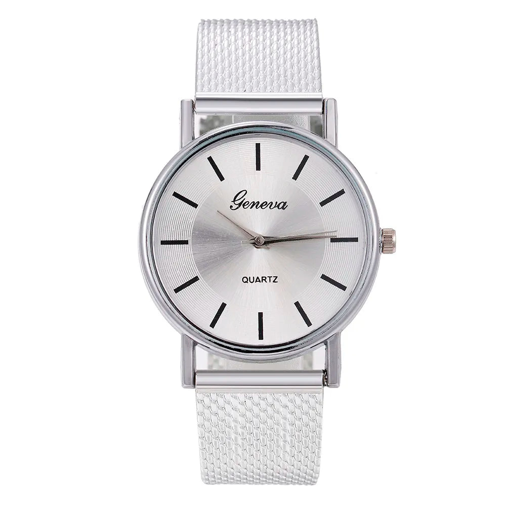 Stylish Quartz Watch for Women with Stainless Steel Band