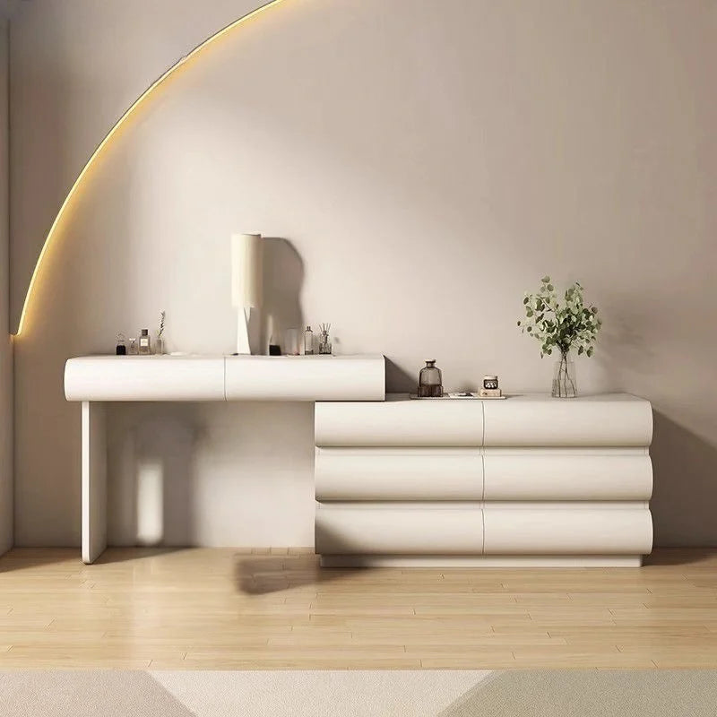 Modern White Wooden Makeup Dressing Table for Bedrooms