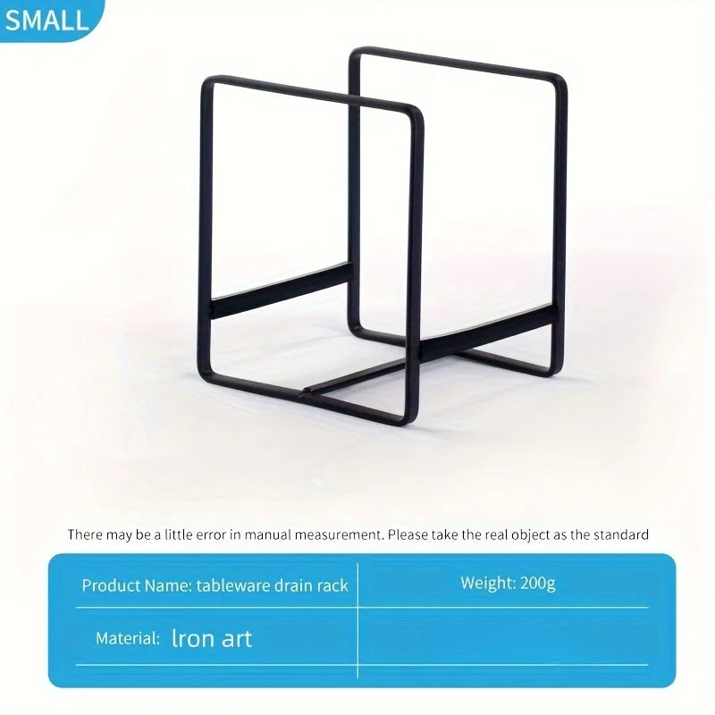Metal Dish Storage Rack for Kitchen Countertop Organization