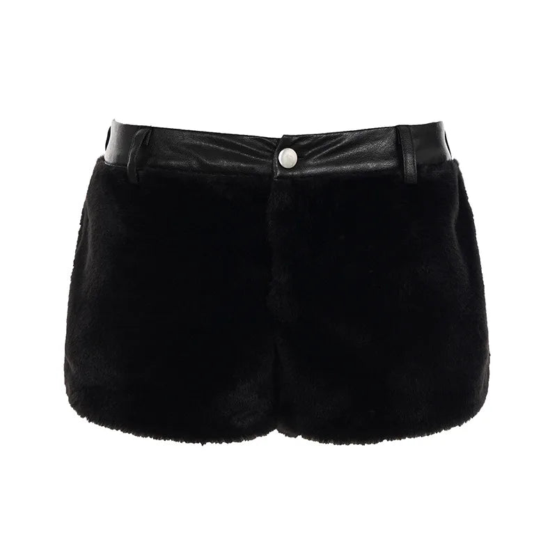 FAGADOER Women's Vintage Deer Pattern Bodycon Shorts