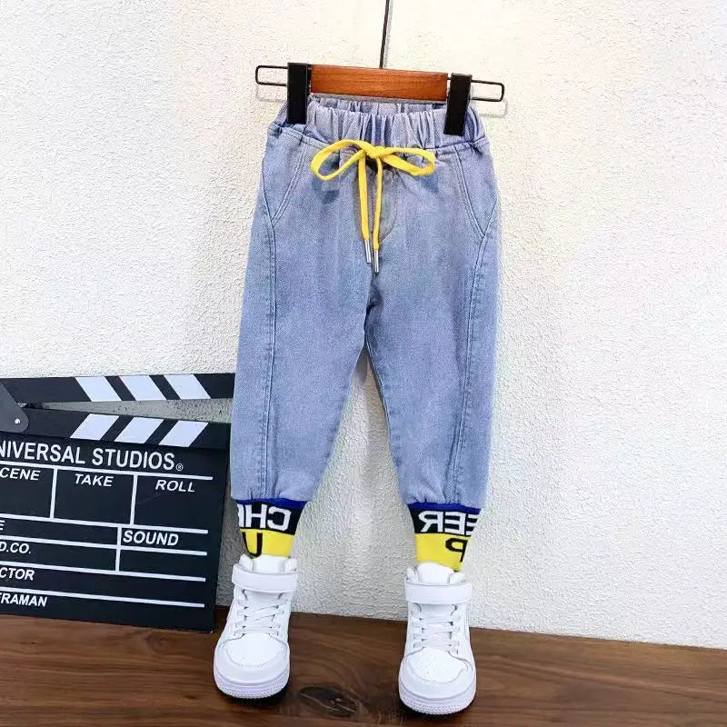 Boys Casual Loose Jeans Pants for Ages 4-6Y