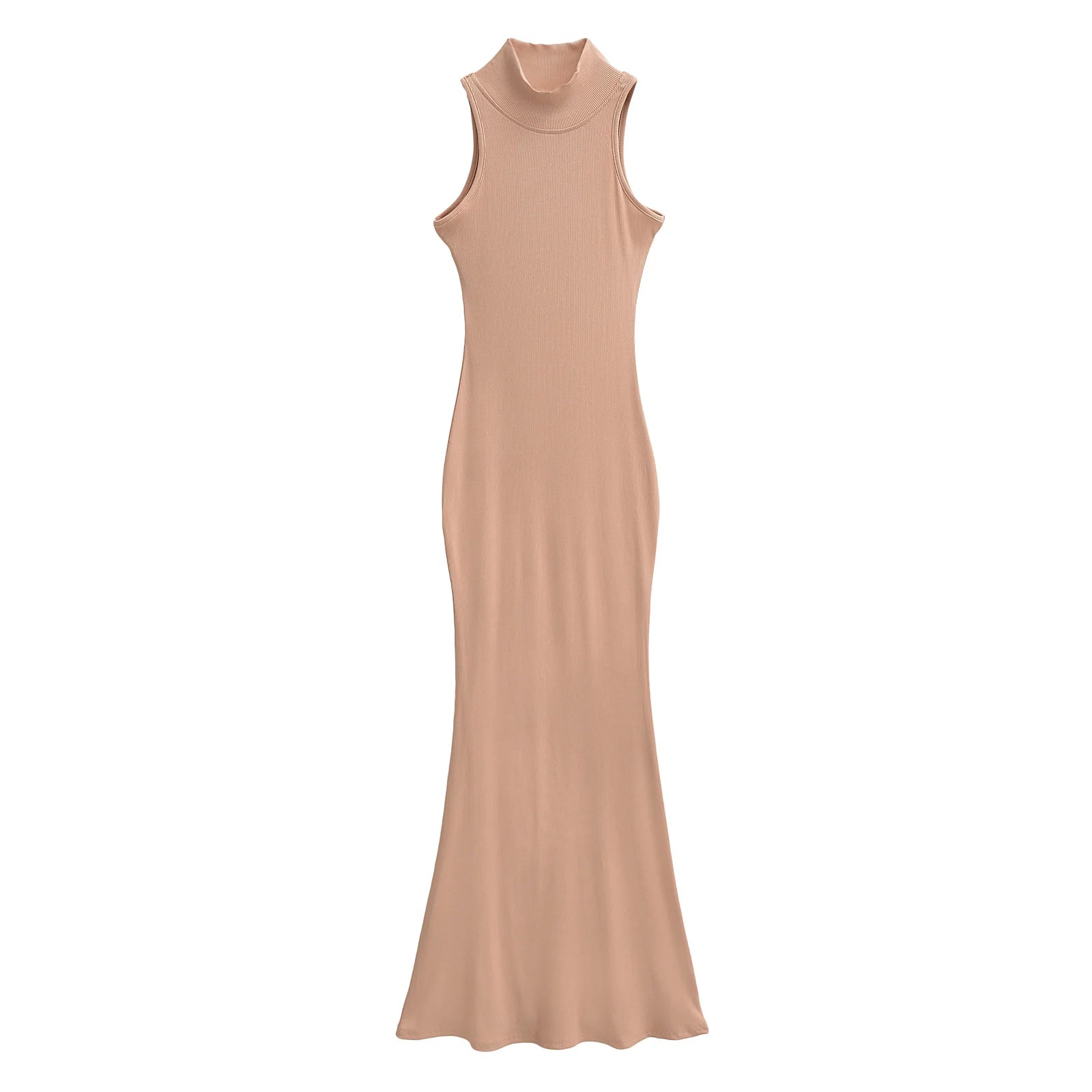 Elegant Turtleneck Knitted Bodycon Dress for Women