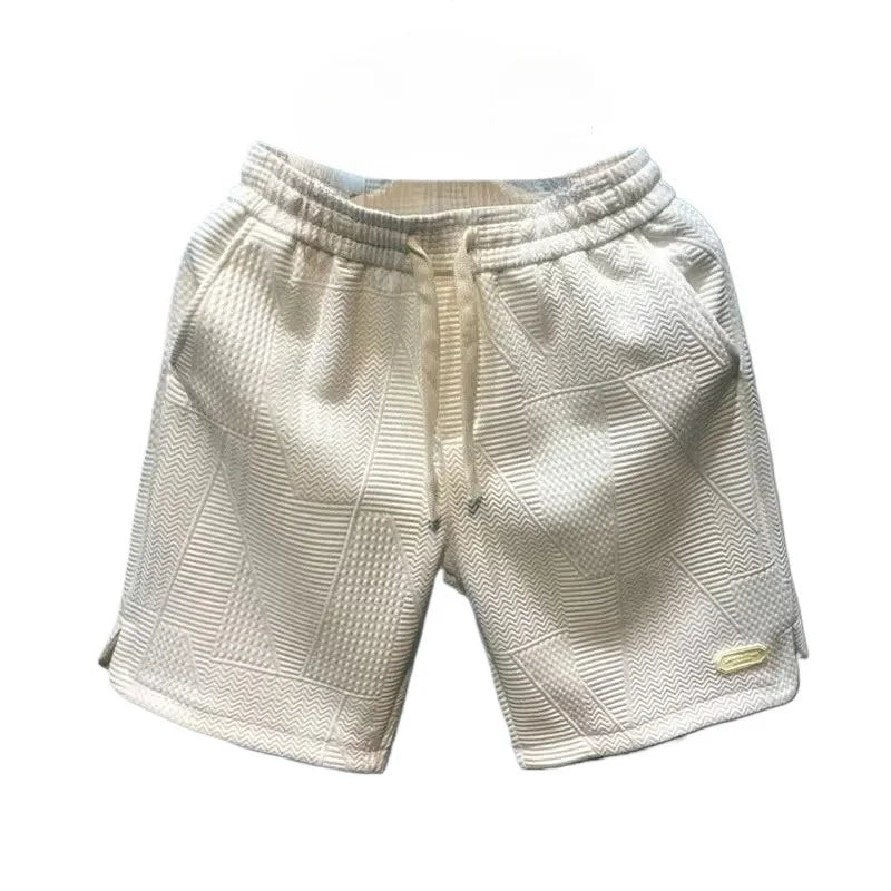 Men's Casual Polyester Shorts for Summer Running and Jogging