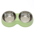 Elevated Double Stainless Steel Pet Bowl for Comfortable Dining