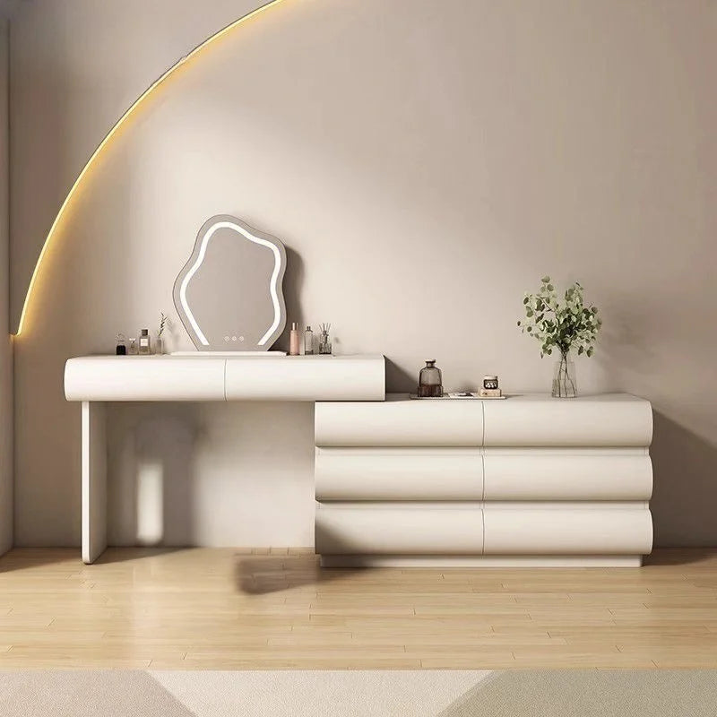 Modern White Wooden Makeup Dressing Table for Bedrooms