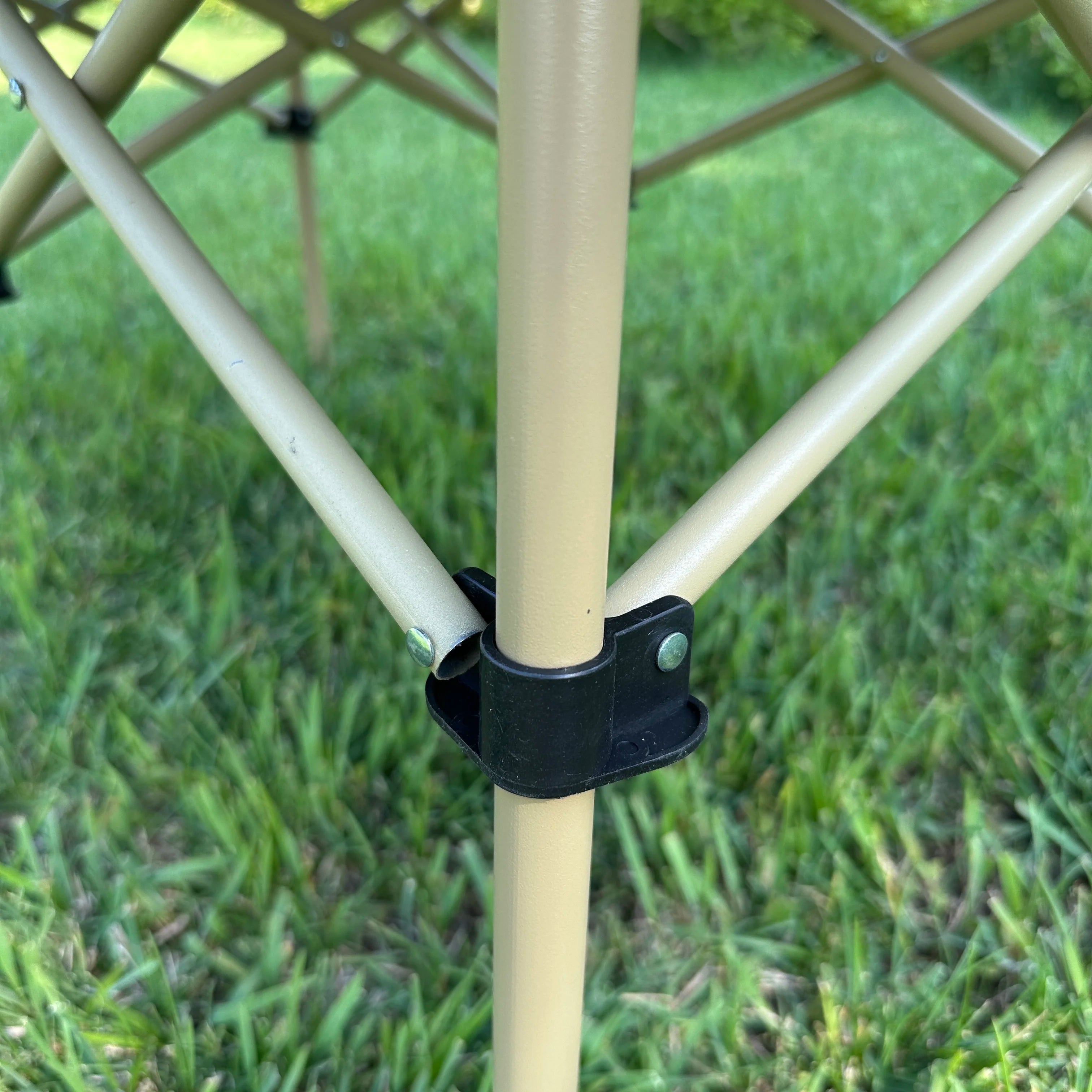 Portable Carbon Steel Folding Table for Outdoor Dining 95cm
