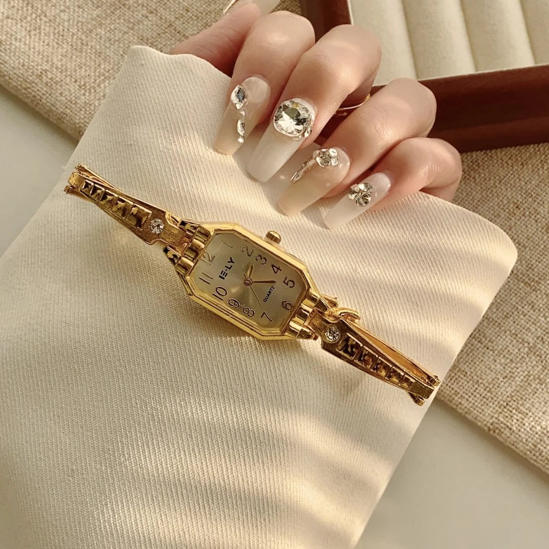 Elegant Gold Bracelet Watch for Women by KCALOE
