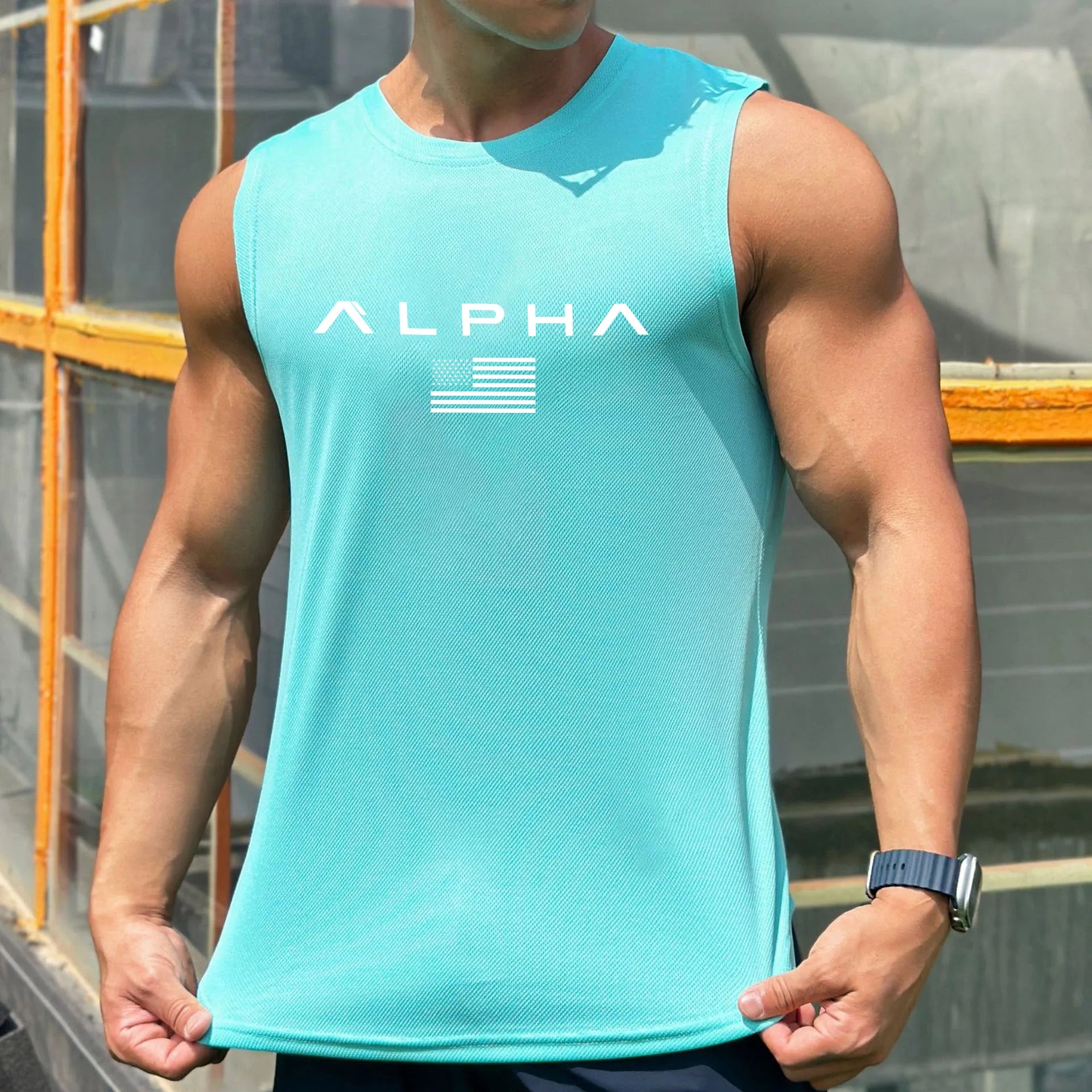 ALPHA Beach Vestmen Summer Vest Breathable Quick-drying Swimming Vest 2025 Hot Selling Men's Casual Fashion Surf Vest