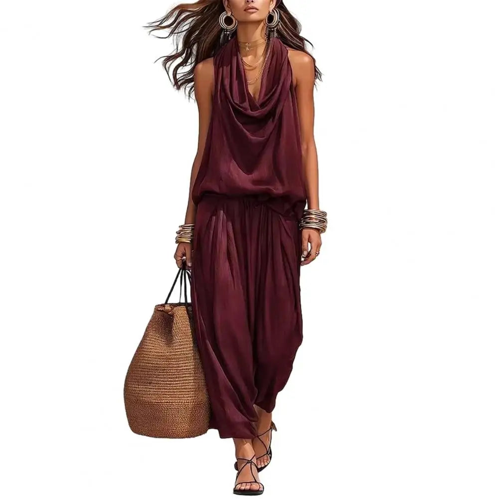 MALEY LifeStyle Women's Elegant 2 Piece Pants Set