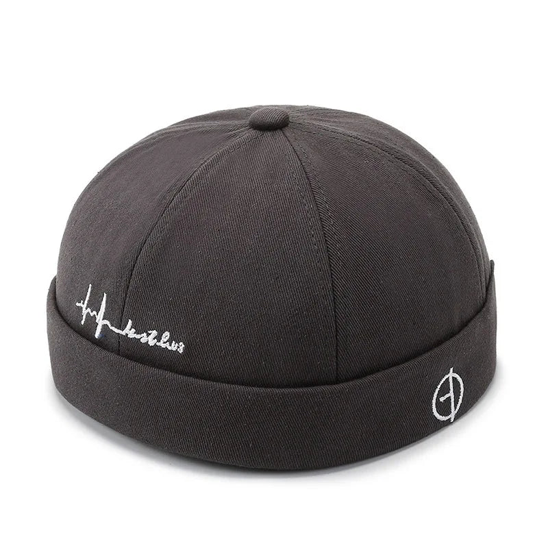 Vintage Brimless Hip Hop Beanie Hat for Men and Women