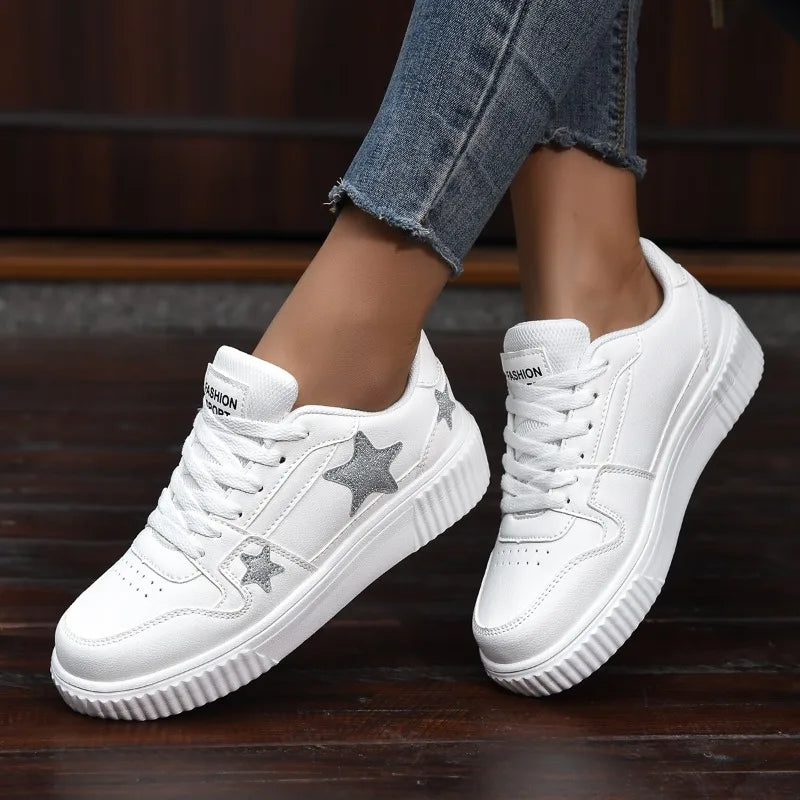 Comfortable Lace-Up Walking Sneakers for Women