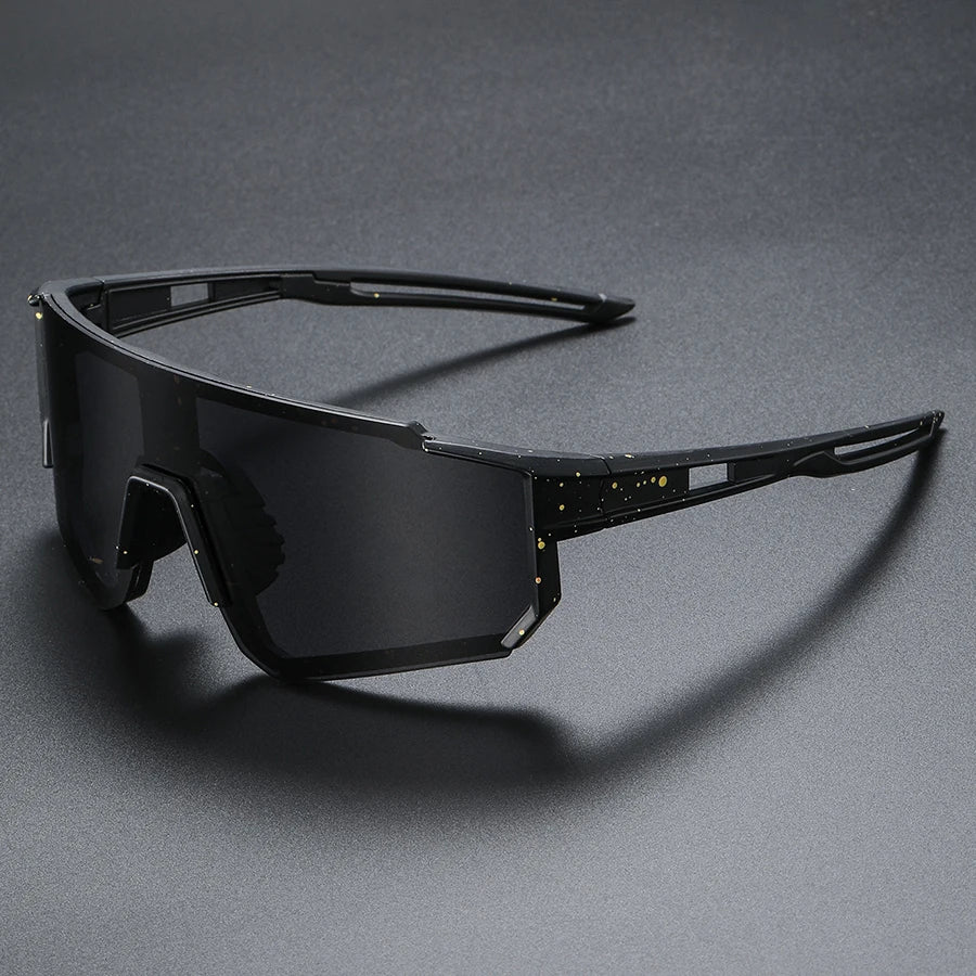 A Pair of Stylish Men's Glasses. Large Frame Glasses with a Futuristic Feel, Suitable for Men, Women, Fashion, and Photography