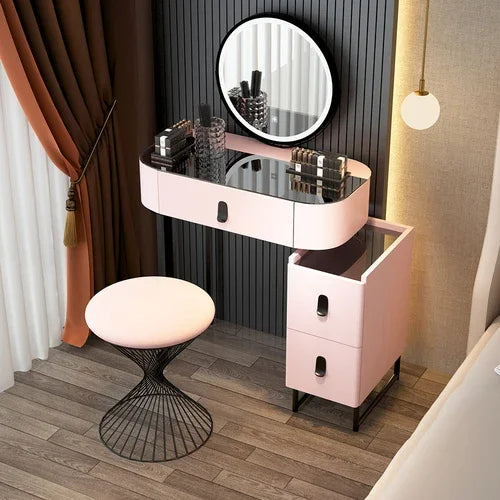 Modern Wooden Makeup Dressing Table for Girls Storage