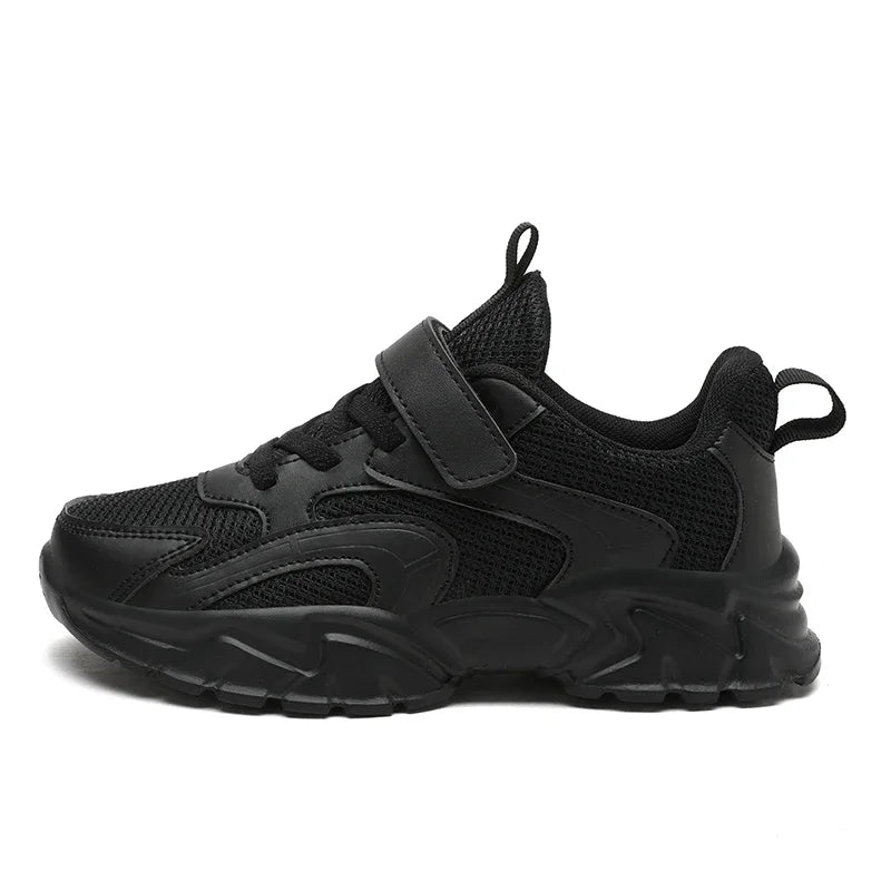 Comfortable Black and White Kids Sneakers for Boys 4 to 6 Years