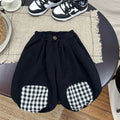 Boys' Casual Harem Pants in Plaid for Autumn Wear