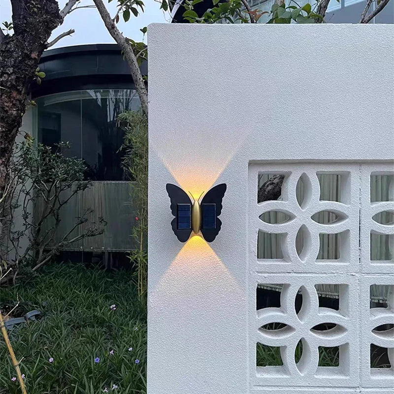 Solar Powered LED Wall Light for Garden and Outdoor Spaces