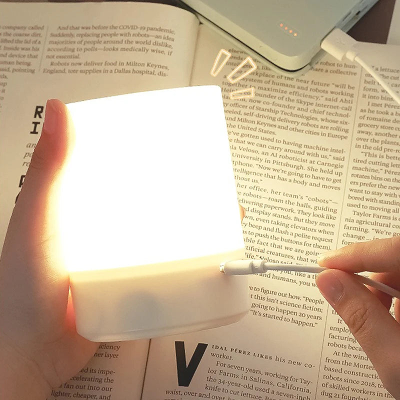 Dimmable ABS Bedside LED Night Light for Reading