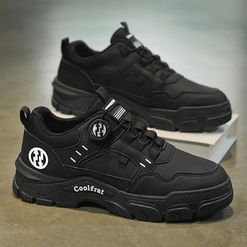 Men's Low-top Casual Sports Shoes with Rotating Buckle