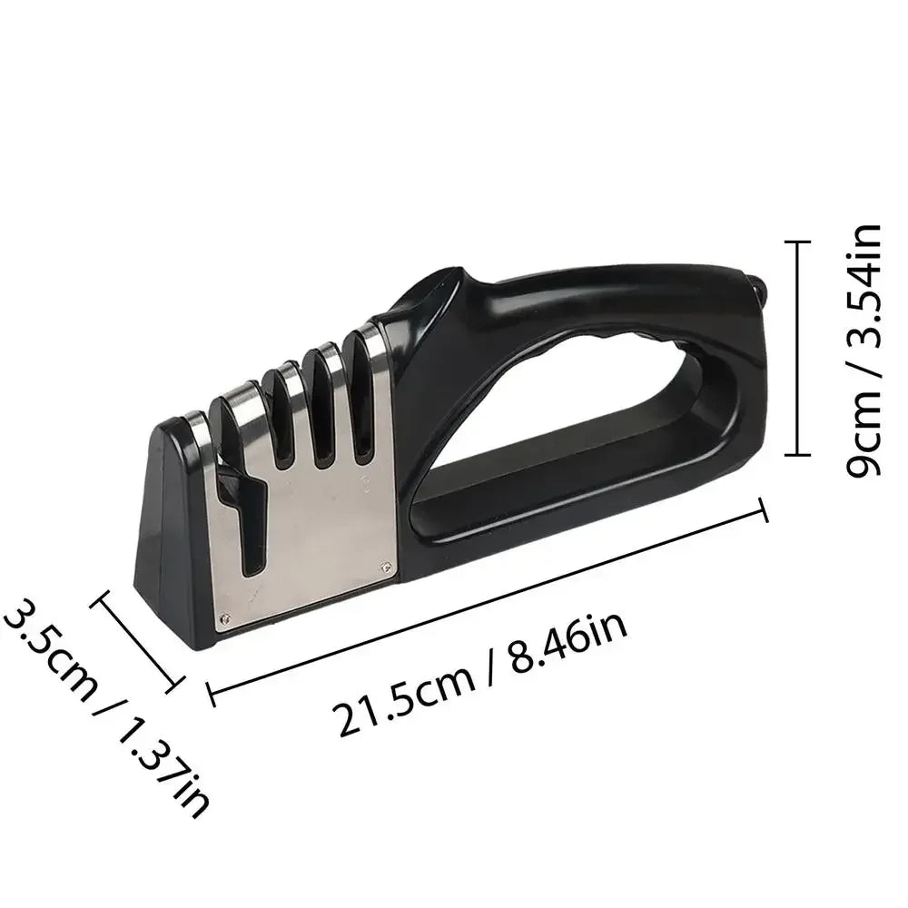 Portable 4 Segment Knife Sharpener for Kitchen Use