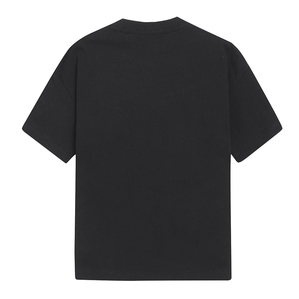 Girls' Cotton Summer T-Shirt with O-Neck Design