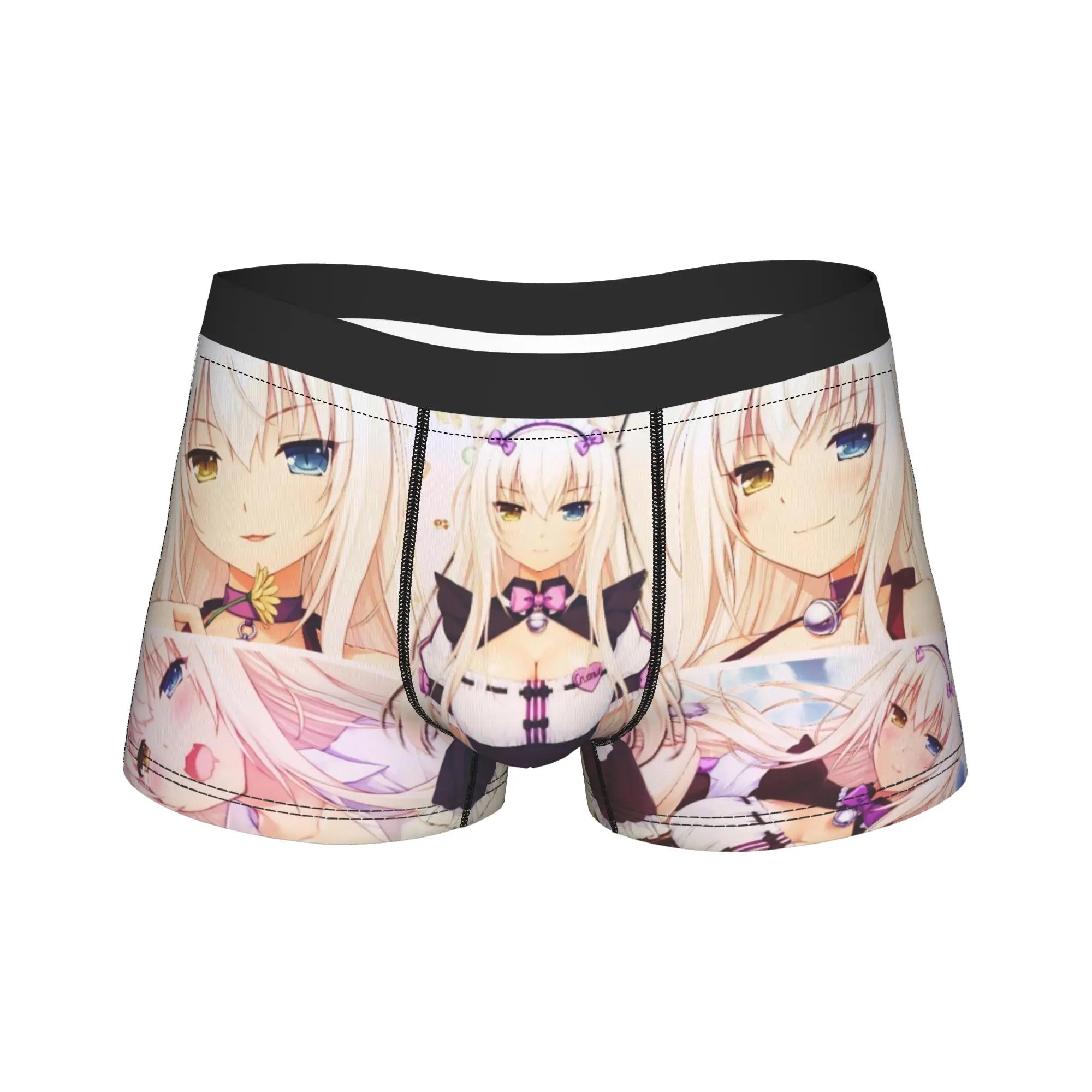 Men's Funny Cartoon Boxer Shorts Breathable Polyester Underwear