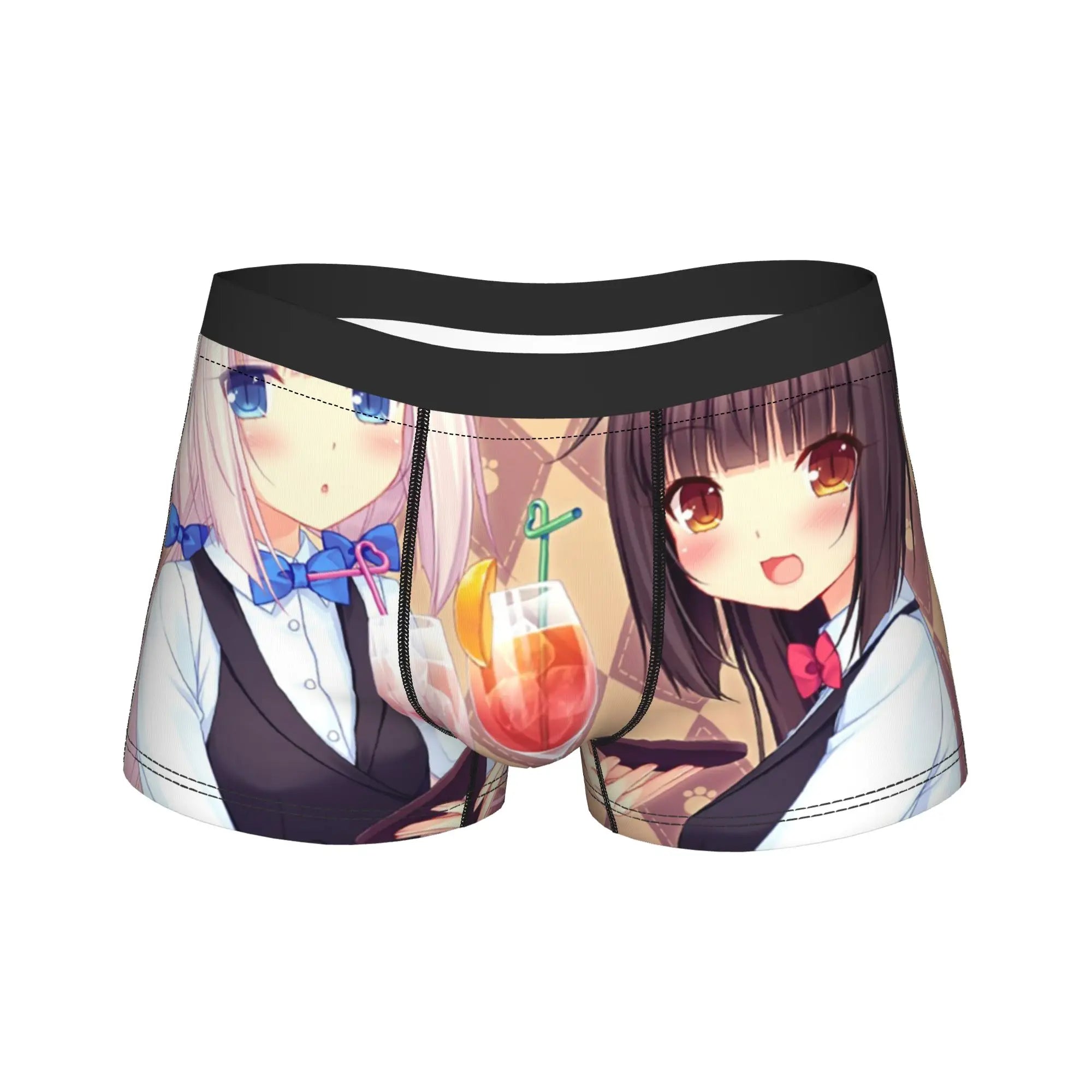 Men's Funny Cartoon Boxer Shorts Breathable Polyester Underwear