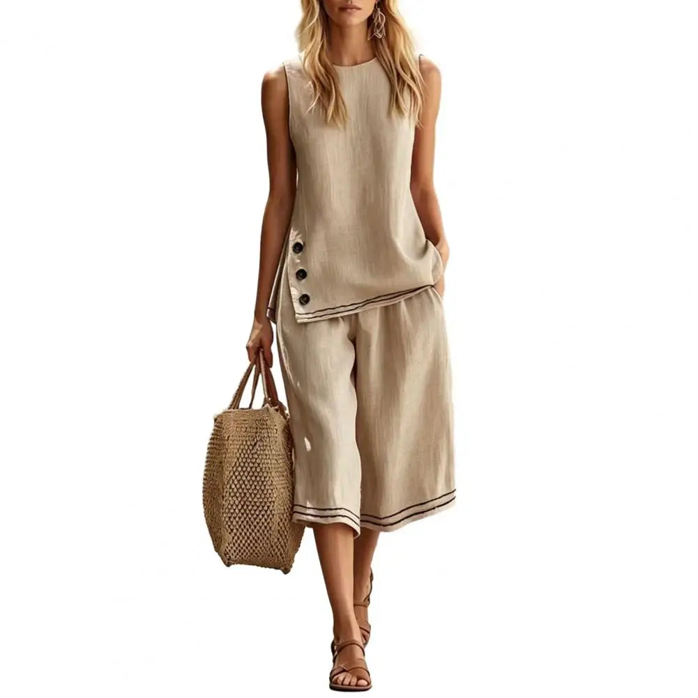 MALEY LifeStyle Summer Women Lounge Set in Soft Polyester