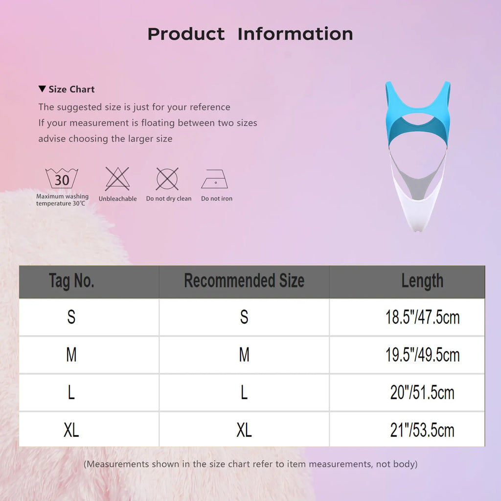 YUUMIN Women's Sleeveless Micro Bikini Bodysuit Swimwear
