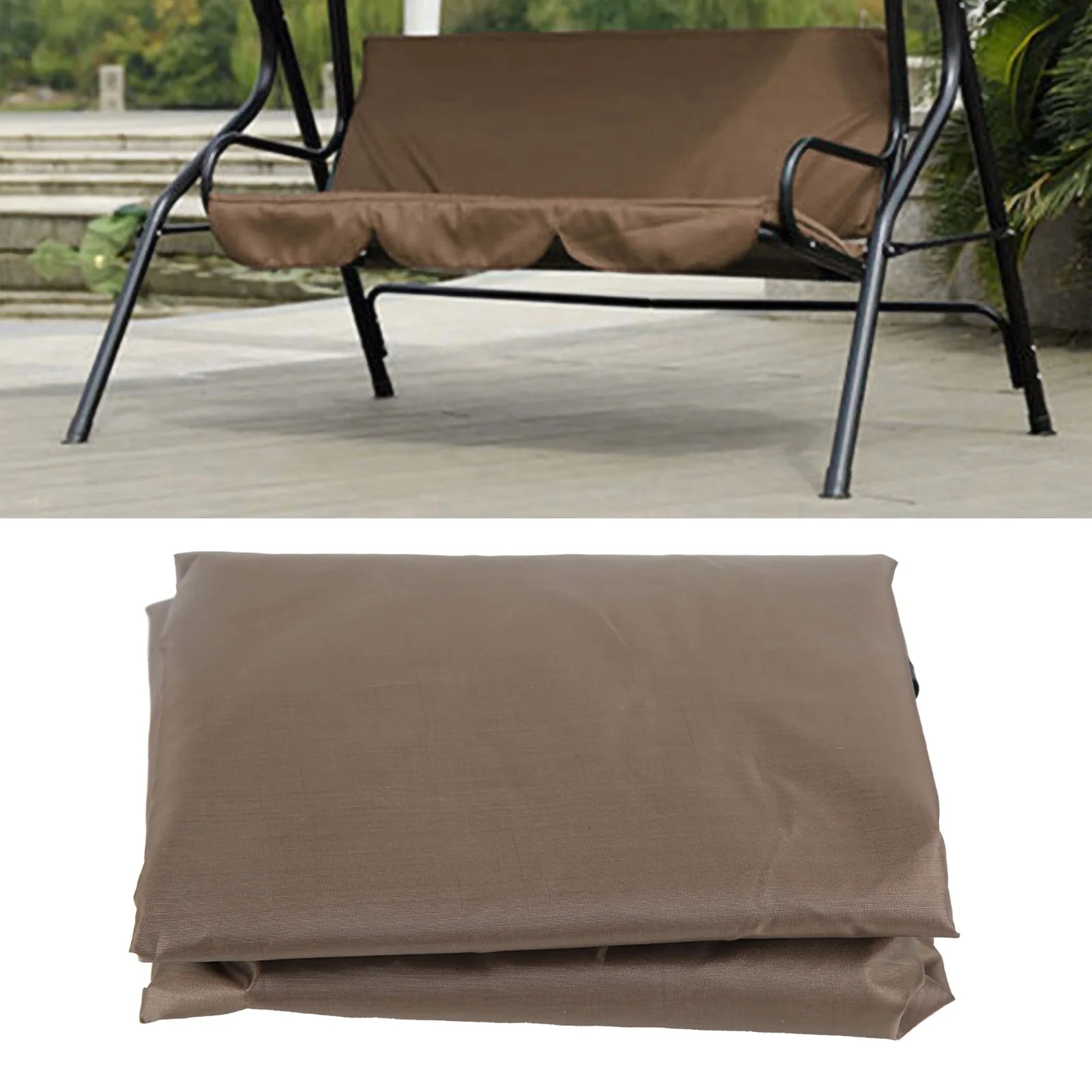 150 x 50 x 10 Outdoor Swing Cushion Cover for Three-Seat Hammock