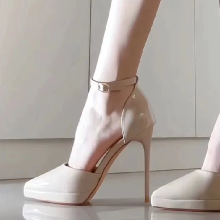 Pointed Toe High Heels for Women Comfortable Waterproof Red Sole