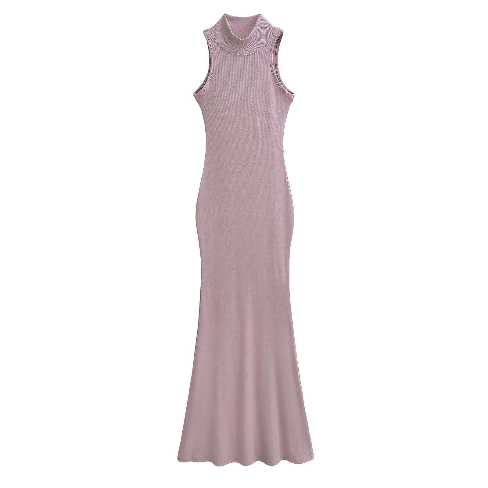 Elegant Turtleneck Knitted Bodycon Dress for Women