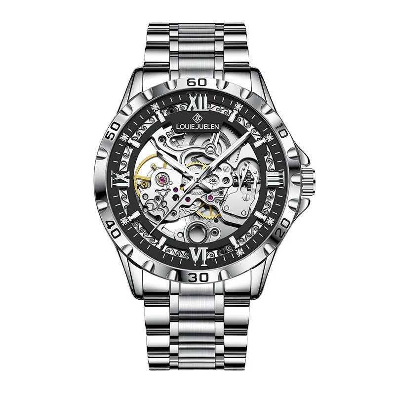 Men's Watch Fully Automatic Hollow Mechanical Watch Male Watch Business Waterproof Luminous Wristwatch