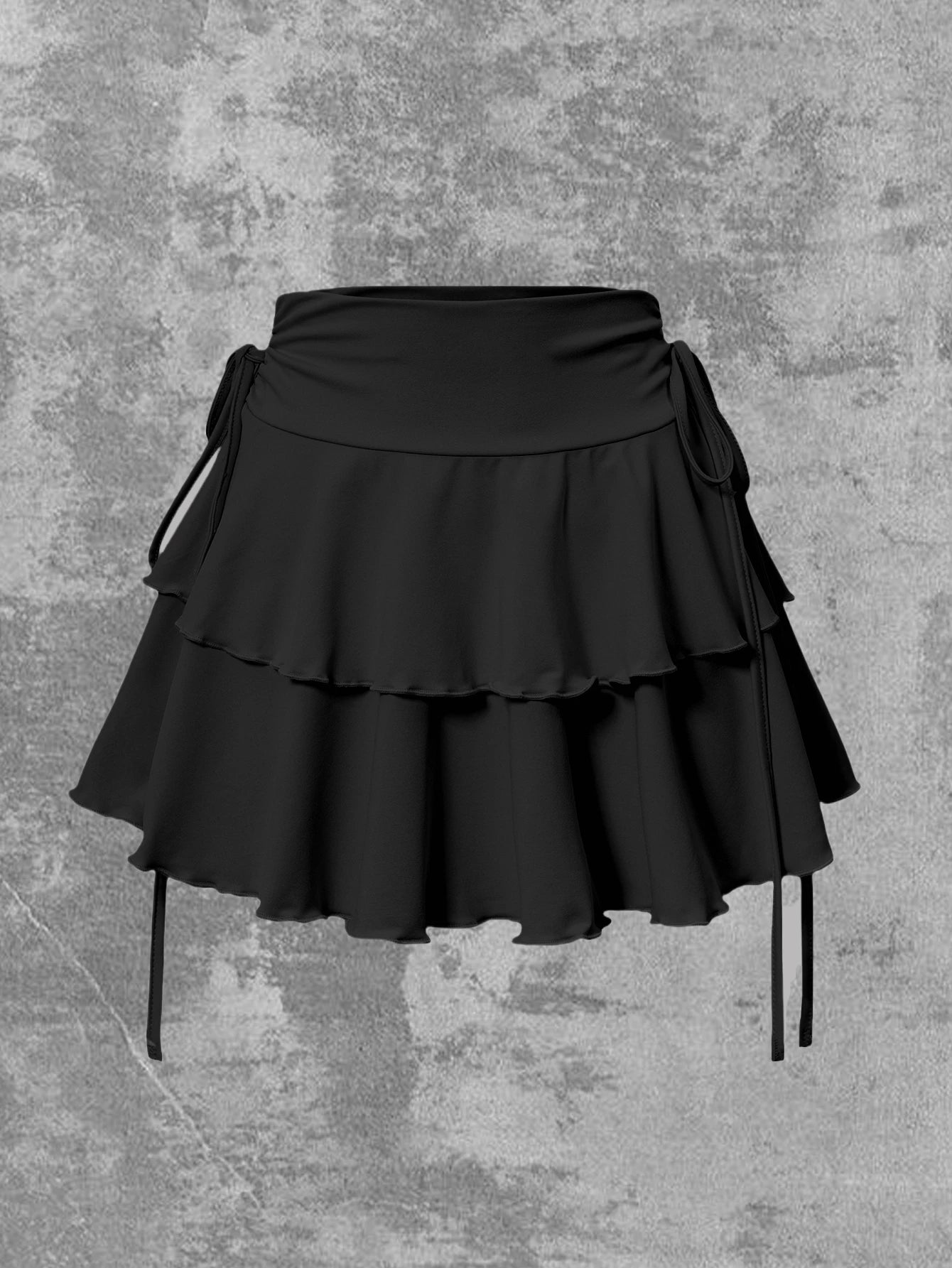 High Waist Slim Fit Elastic Waist Skirt for Women in Solid Color