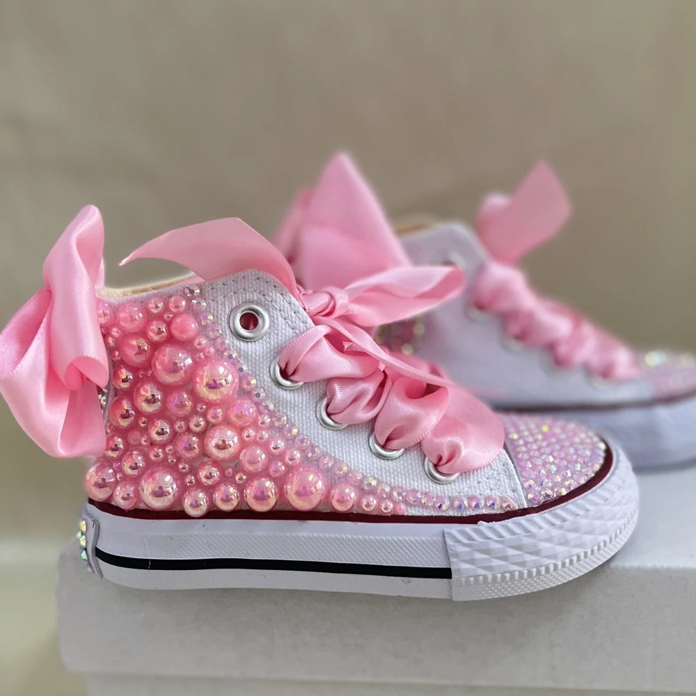 Rainbow Canvas Sneakers for Girls Birthday Party