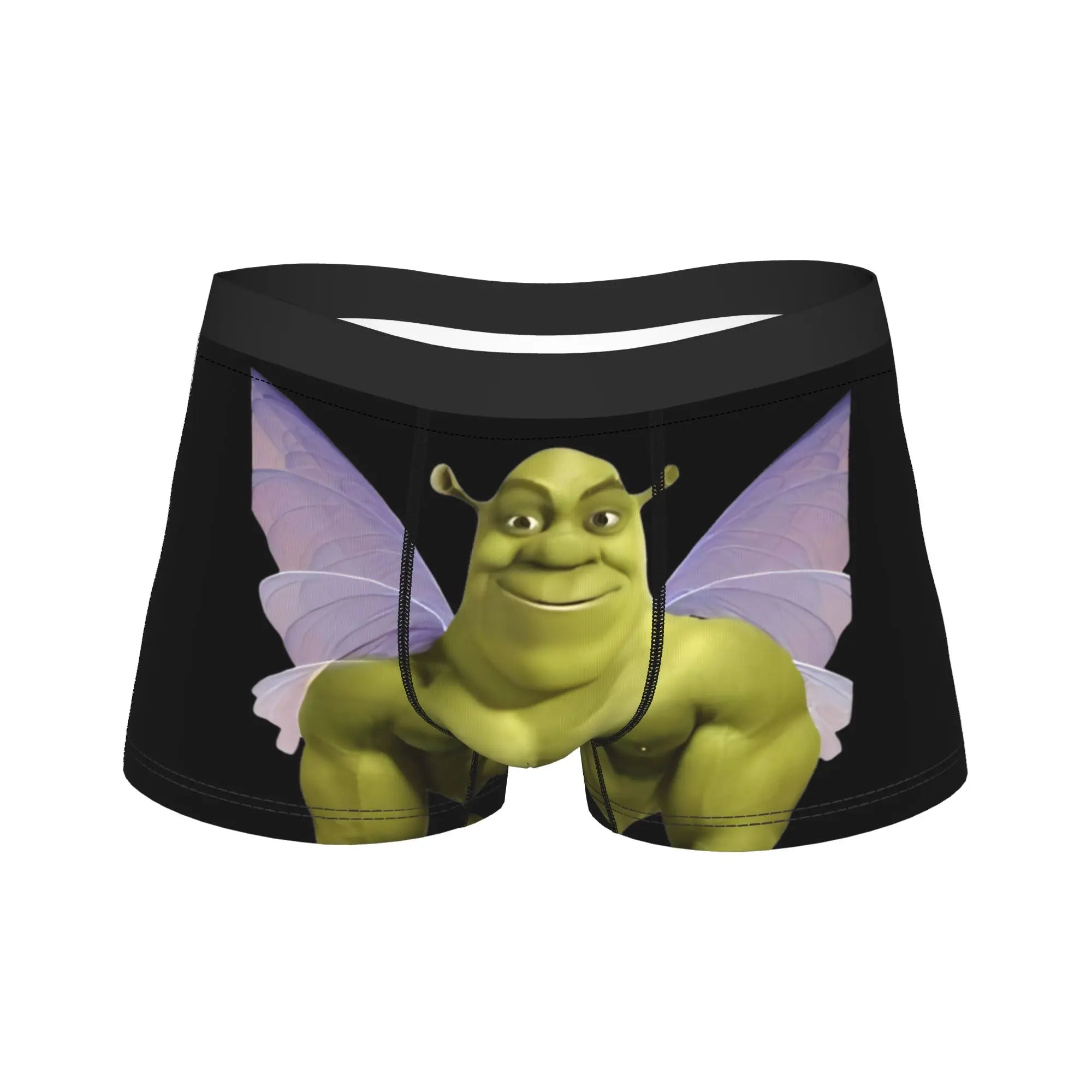 Humor Boxer Shorts for Men Cartoon Breathable Polyester M-XXL