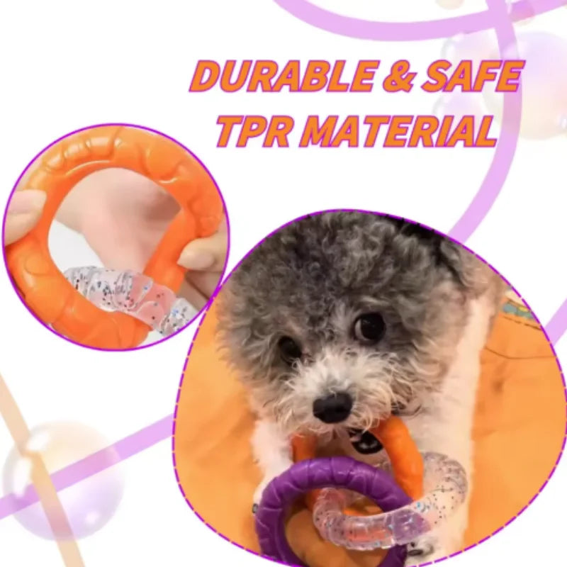 Durable TPR Dog Chew Toy for Interactive Play and Teeth Cleaning