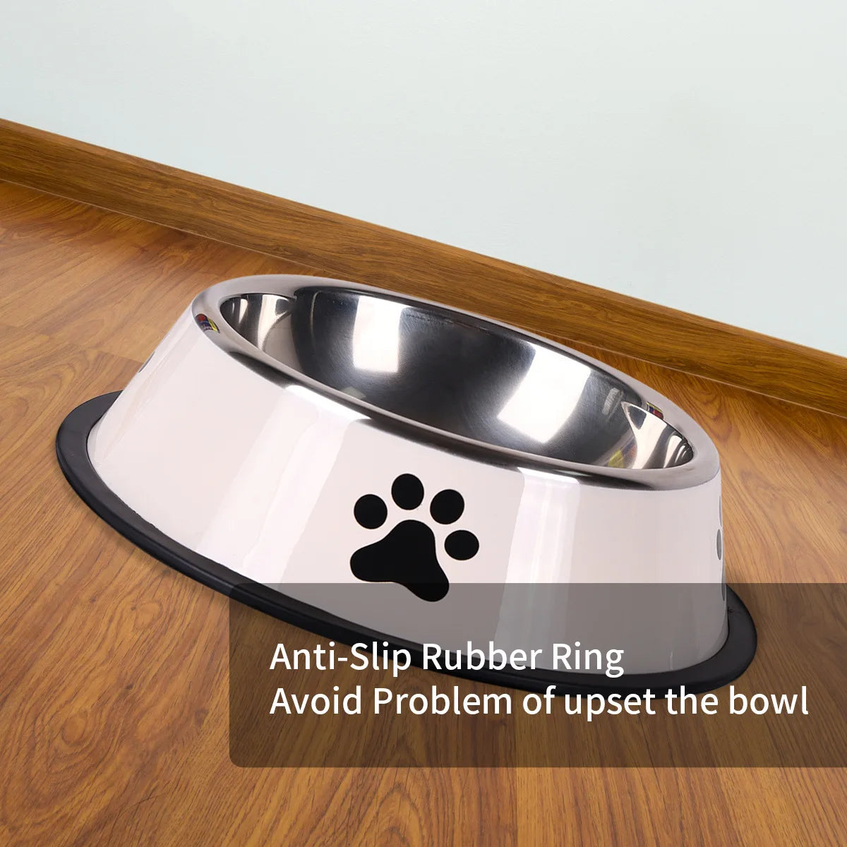 Durable Non-Slip Stainless Steel Pet Bowl for Easy Dining