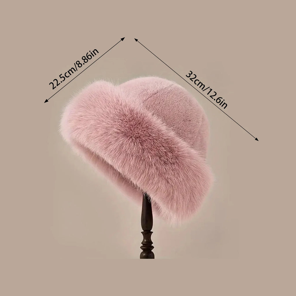 Korean Style Furry Bomber Hats for Women, Warm and Cozy