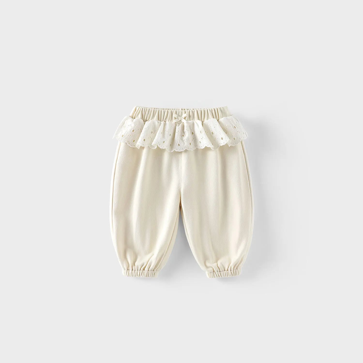 Girls' Casual Lace Sports Pants in Cotton for Autumn 2025
