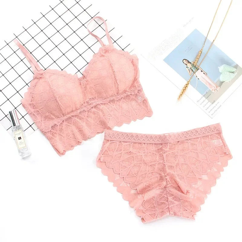 Lace Push-up Bra and Panty Set for Women by MALEY LifeStyle