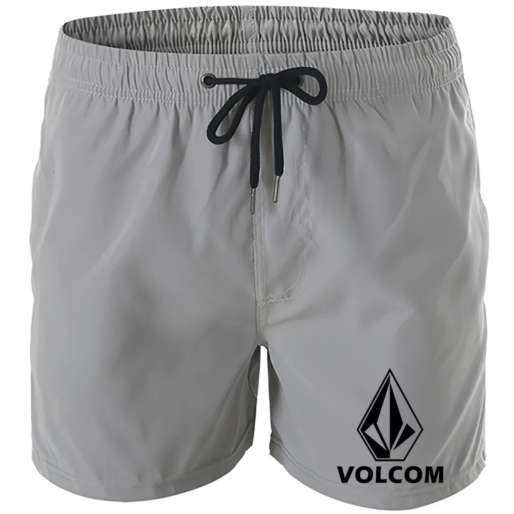 Men's Quick Drying Polyester Beach Shorts with Mesh Lining