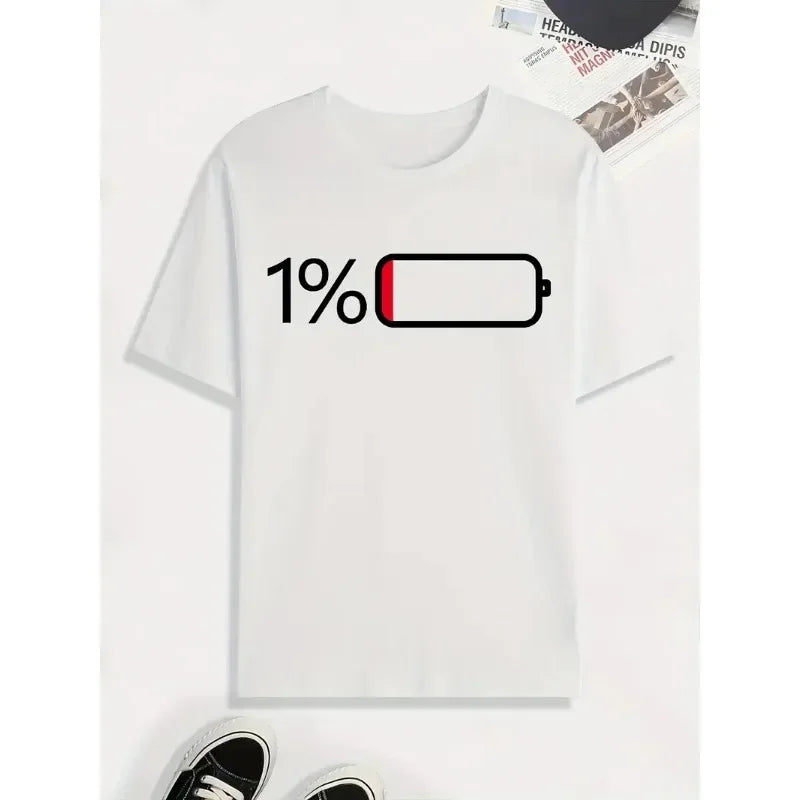 Men's Casual Short-Sleeved Graphic T-Shirt for Streetwear