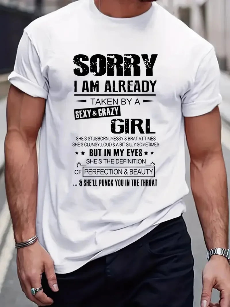 Men's Casual Short-Sleeved Graphic T-Shirt for Streetwear