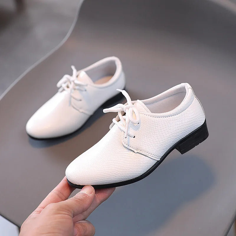 Boys Leather Fashion Shoes for Spring and Autumn Wear